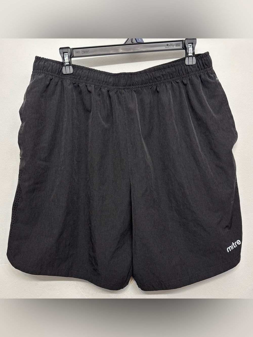 Mitre Charcoal Gray Lightweight Athletic Shorts Mens Size XL